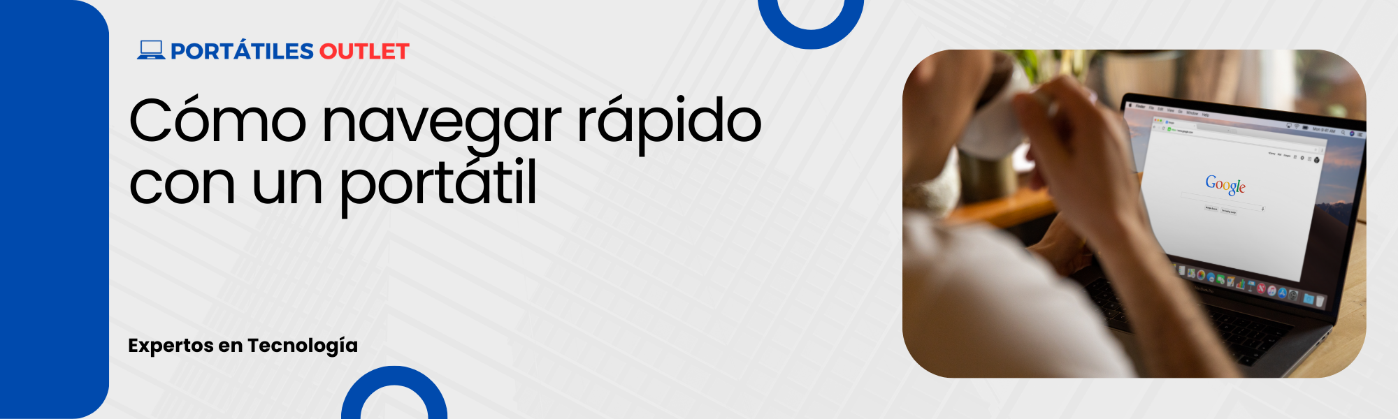 navegar rápido con un portátil