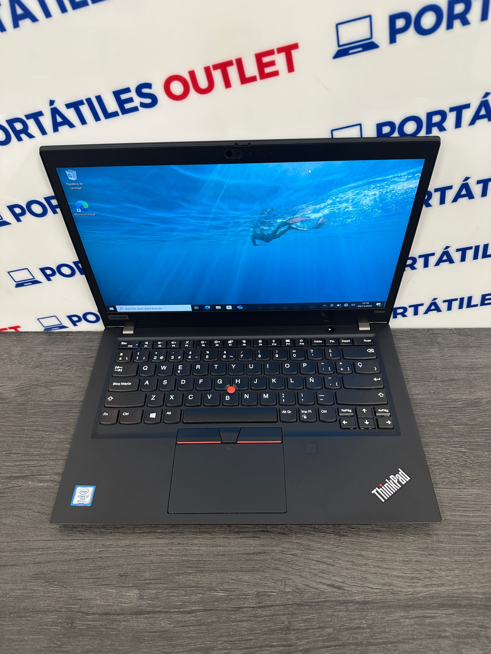 Lenovo Thinkpad T490S TACTIL  Core i7 i7-8665U 1.9GHz (Total: 4 núcleos) 32GB 512GB SSD