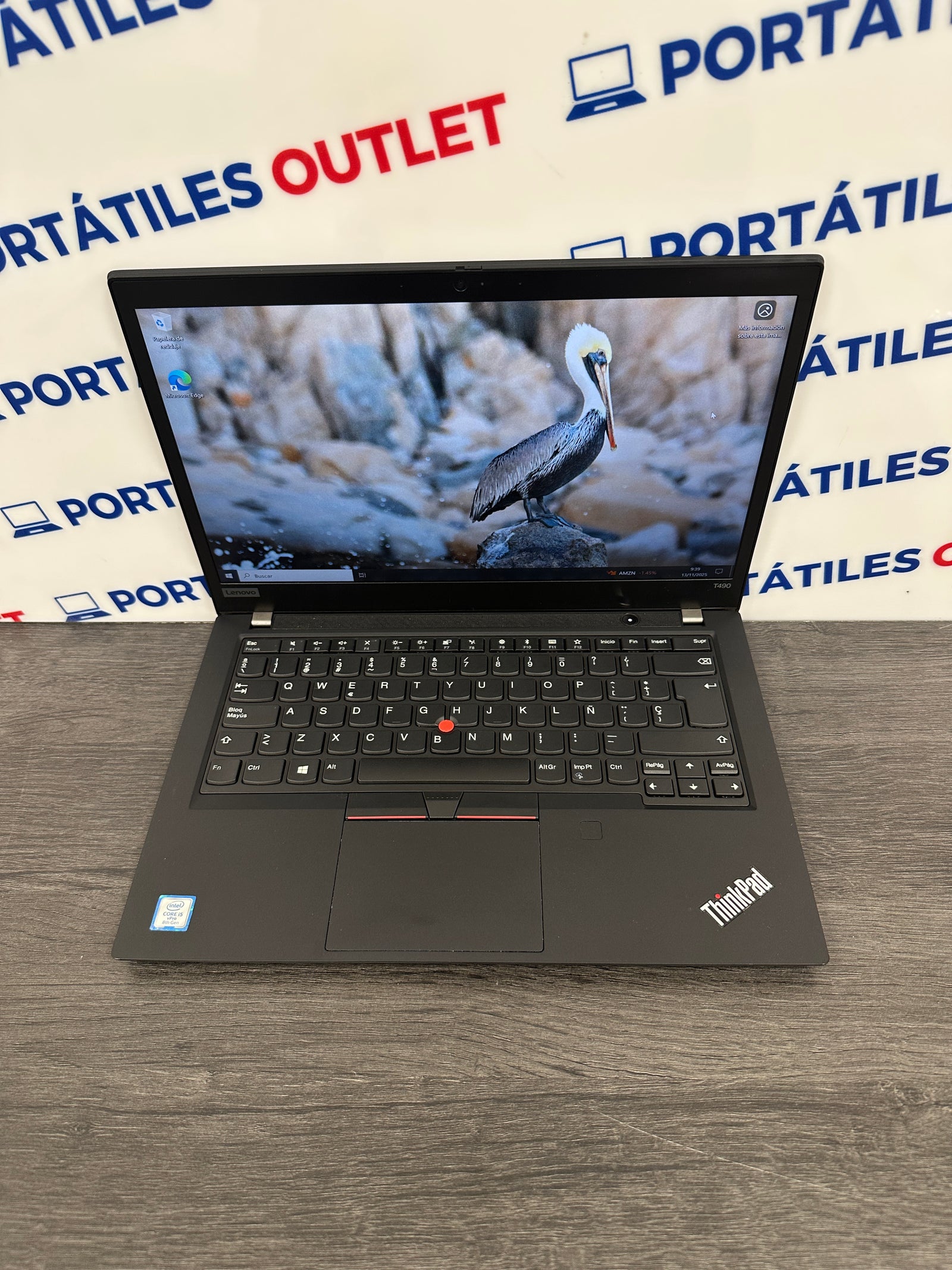 Lenovo Thinkpad T490 Core i5 i5-8365U 1.6GHz (Total: 4 cores) 16GB 256GB SSD - Portátiles Outlet
