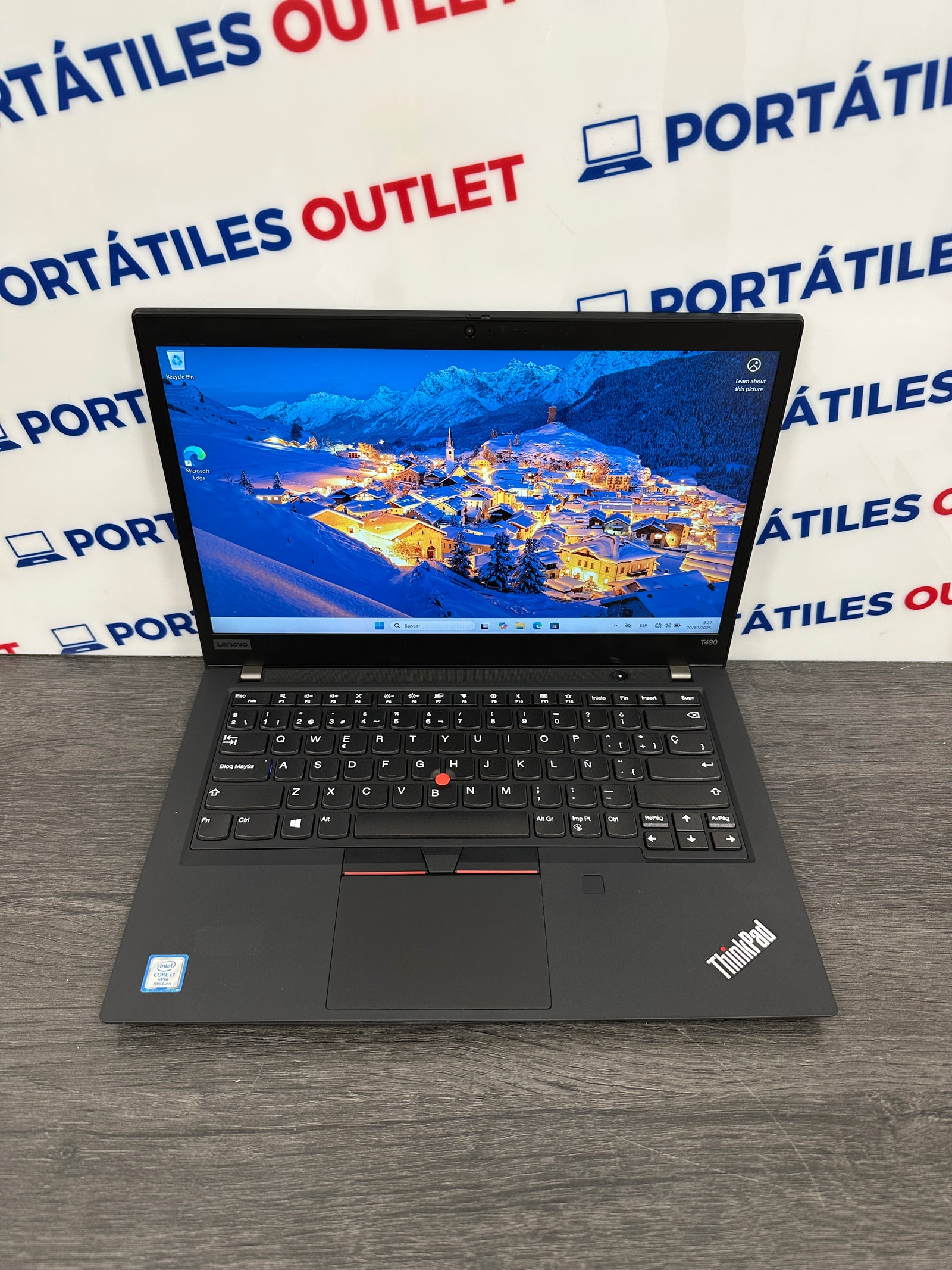 Lenovo Thinkpad T490 Core i7 i7-8665U 1.9GHz (Total: 4 núcleos) 8GB 256GB SSD