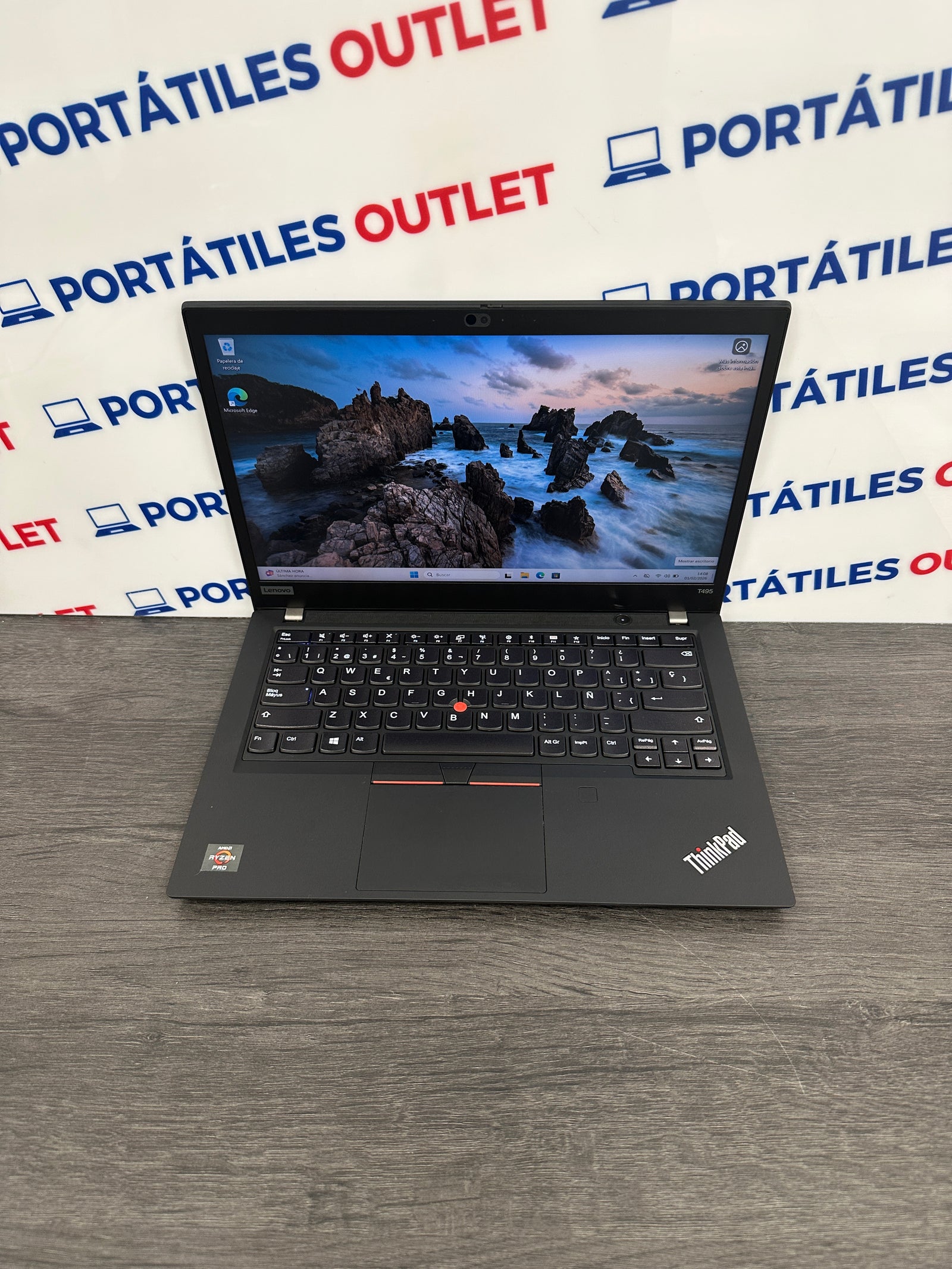 Lenovo Thinkpad T495 Ryzen 5 Pro 3500U 2.1GHz (Total: 4 núcleos) 16GB 256GB SSD - Portátiles Outlet
