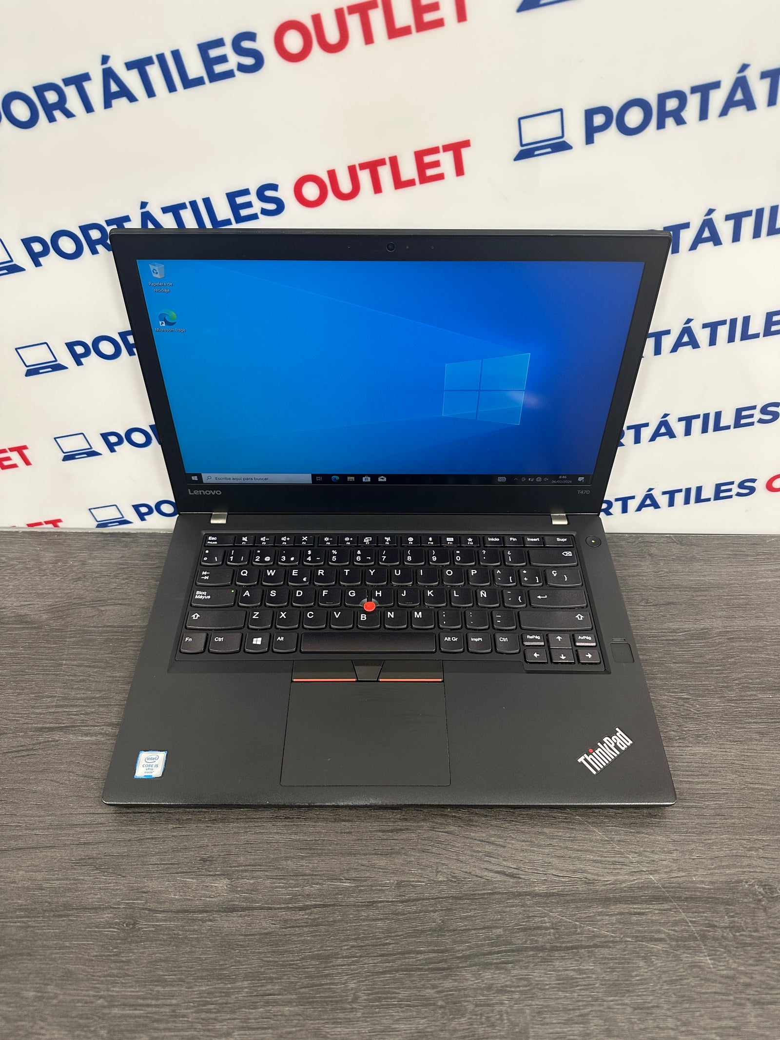 Lenovo Thinkpad T470 Core i5 i5-6300U 2.4GHz (Total: 2 núcleos) 16GB 500GB SSD - Portátiles Outlet