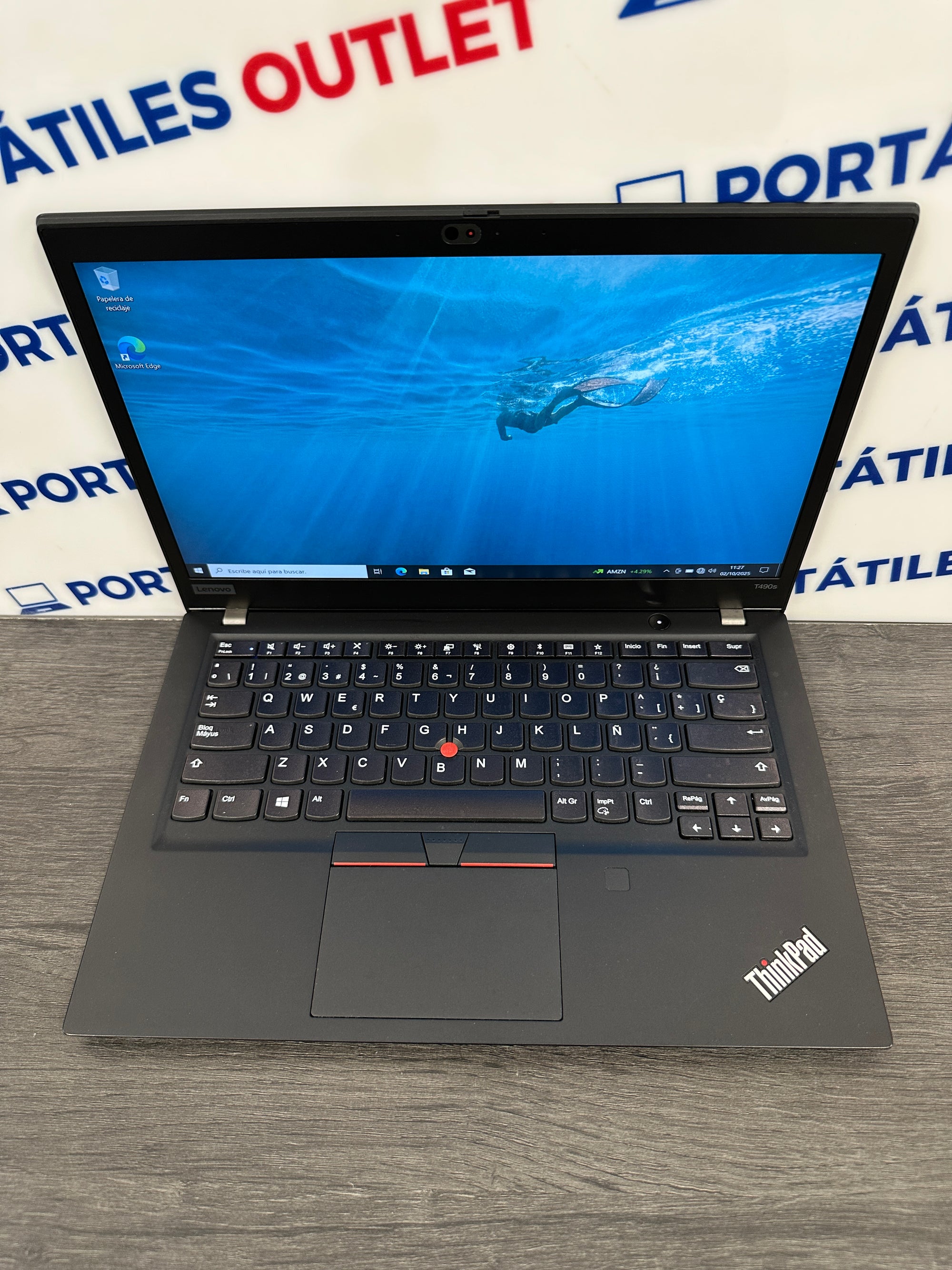 Lenovo Thinkpad T490S Core i5 i5-8365U 1.6GHz (Total: 4 cores) 8GB 256GB SSD
