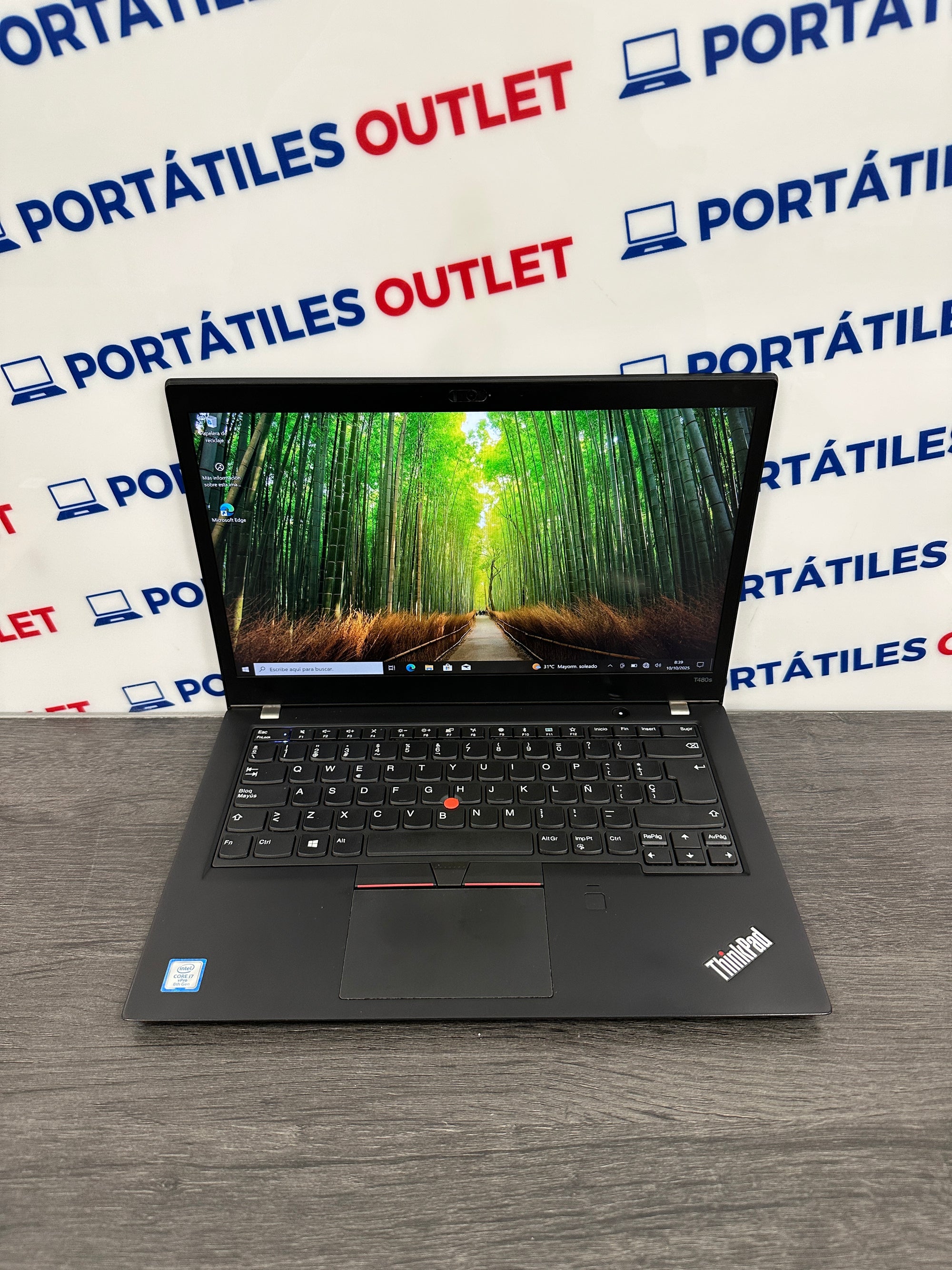 Lenovo Thinkpad T480S TACTIL Core i7 i7-8650U 1.9GHz (Total: 4 núcleos) 24GB 512GB SSD