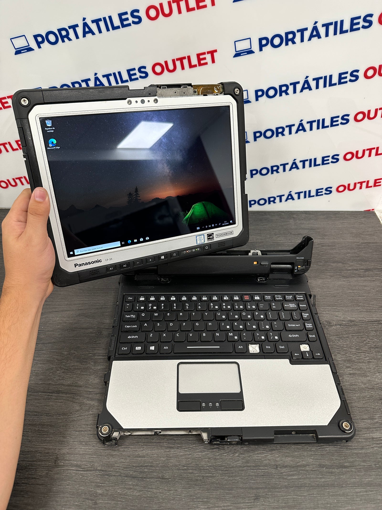 Panasonic ToughBook CF-33 Core i5 i5-7300U 2.6GHz (Total: 2 núcleos) 16GB 500GB SSD - Portátiles Outlet
