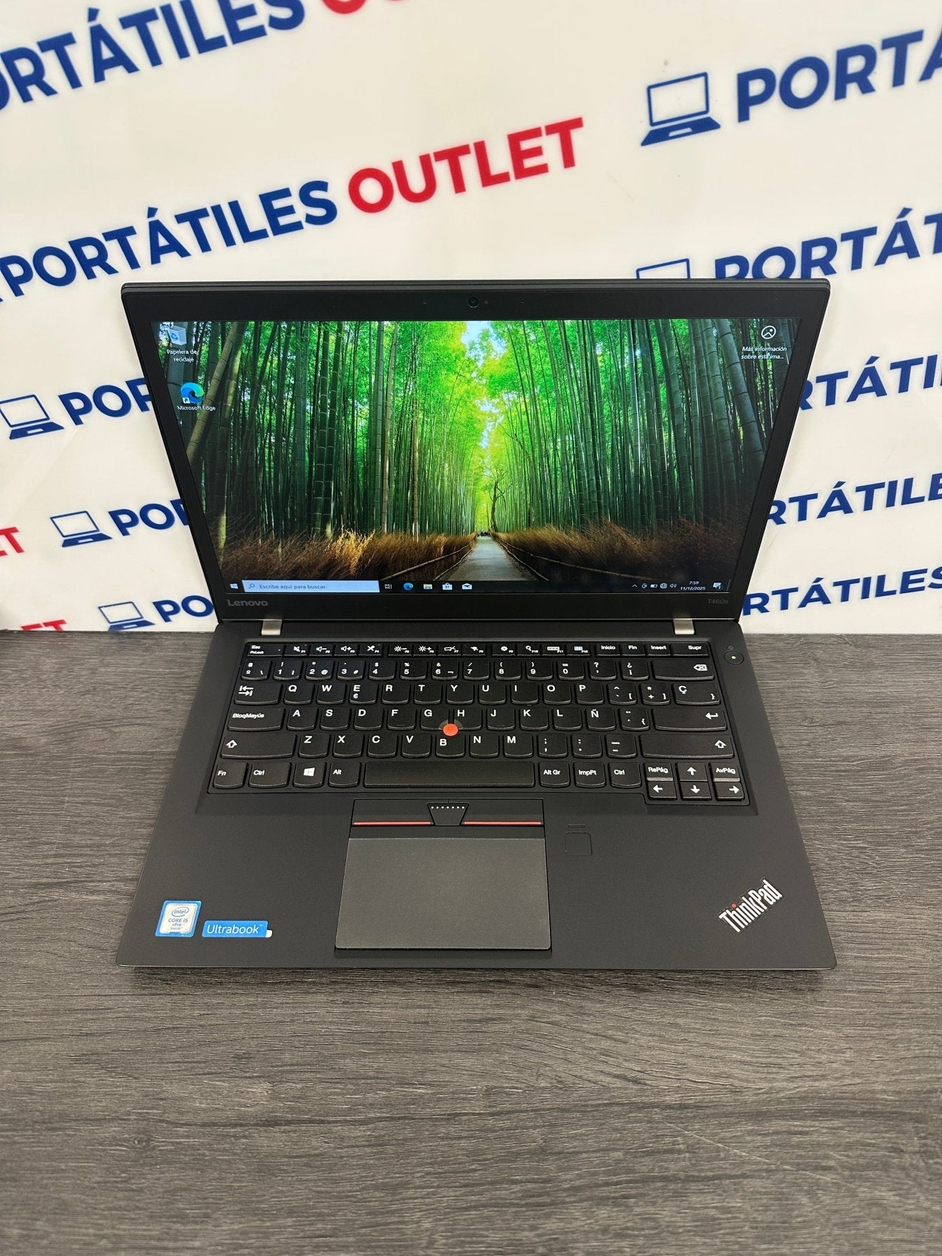 Lenovo Thinkpad T460S Core i5 i5 - 6300U 2.4GHz (Total: 2 núcleos) 8GB 256GB SSD - Portátiles Outlet