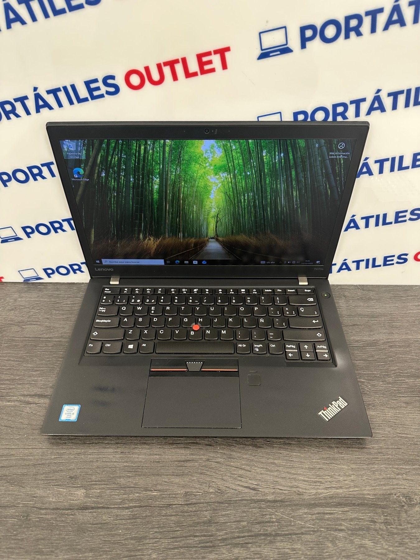 Lenovo Thinkpad T470S Core i5 i5 - 6300U 2.4GHz (Total: 2 núcleos) 8GB 256GB SSD - Portátiles Outlet